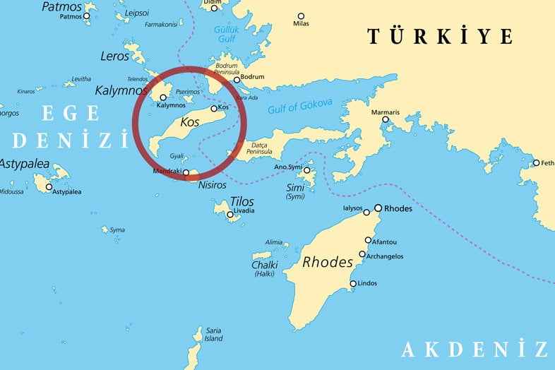 KOS ADASI TATİL REHBERİ Kos Adası Nerede