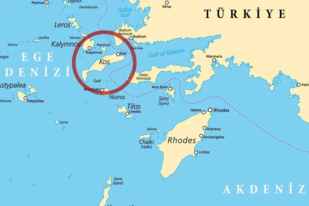 ПУТЕВОДИТЕЛЬ ПО ОСТРОВУ КОС Kos Adası Nerede